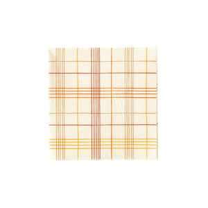 Fall Plaid Dessert Napkins 24ct | The Party Darling