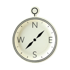 Happy Camper Compass Dessert Plates 8ct | The Party Darling