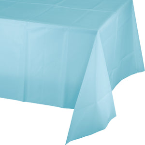 Pastel Light Blue Plastic Table Cover | The Party Darling