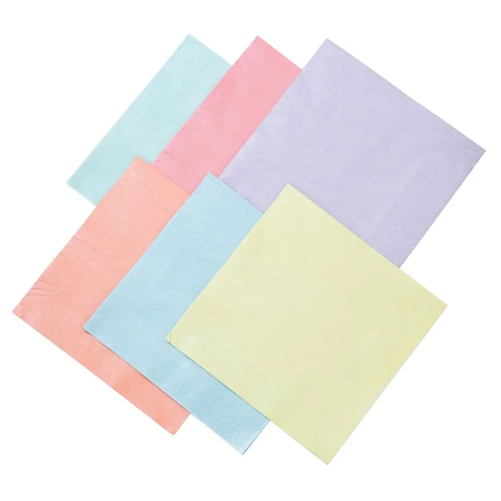 Pastel Multicolored Lunch Napkins 16ct | The Party Darling