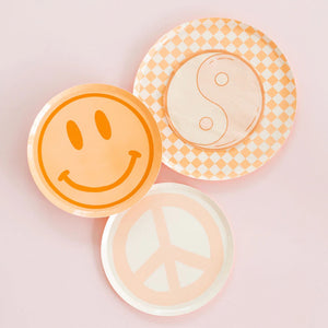 Peace and Love Smiley Face Tableware