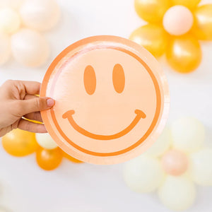 Peace and Love Smiley Dessert Plates | The Party Darling