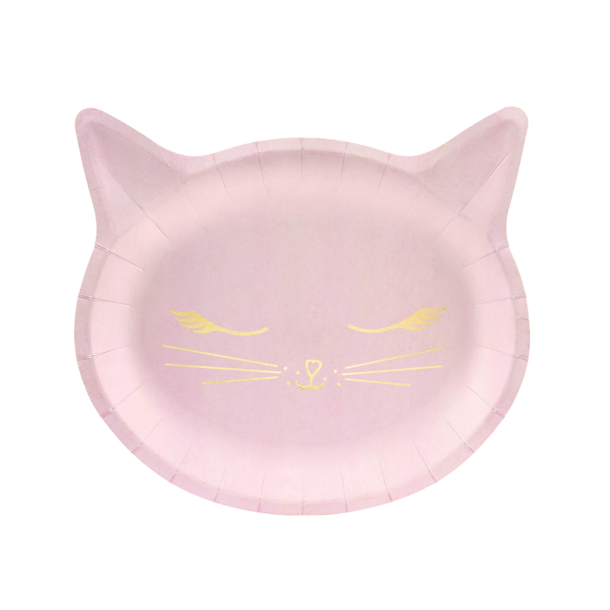 Pink Kitty Cat Lunch Plates 6ct | The Party Darling