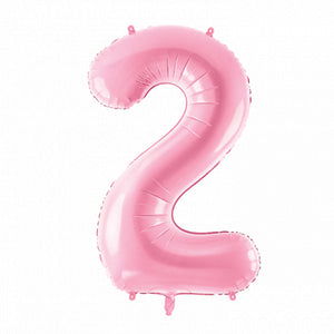 34" Pink Giant Number 2 Balloon | The Party Darling