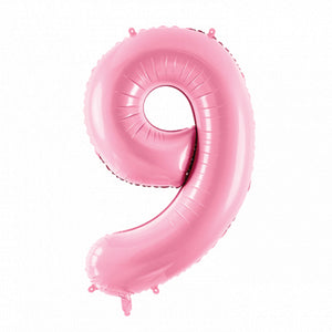 34" Pink Giant Number 9 Balloon | The Party Darling