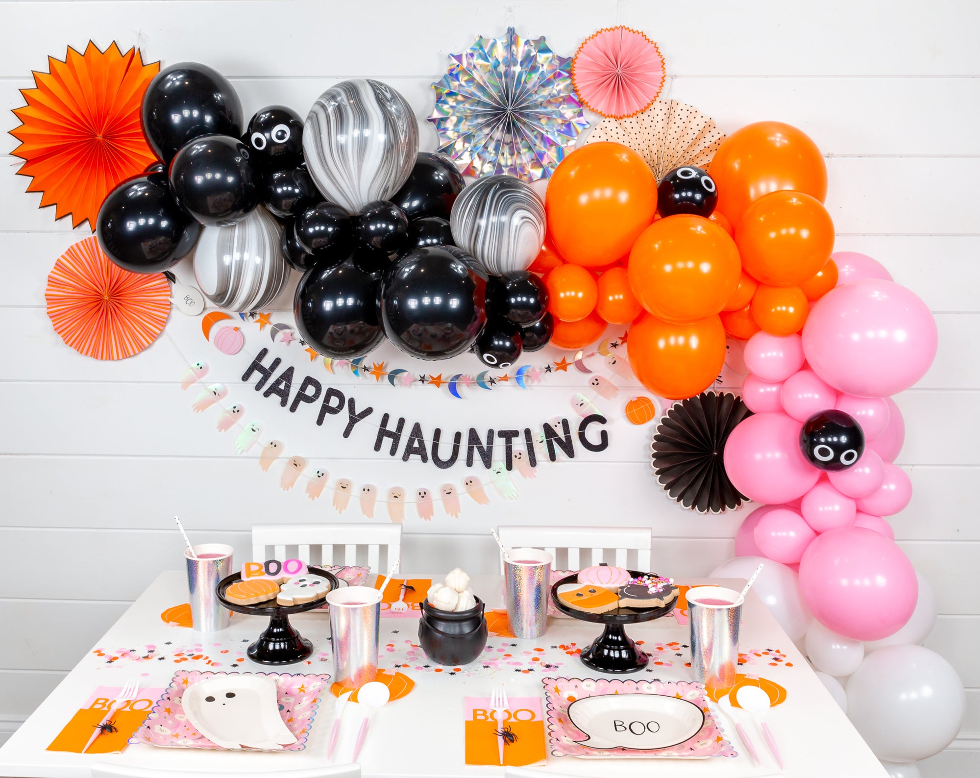 Happy Haunting Halloween Balloon Garland Kit 8ft | The Party Darling
