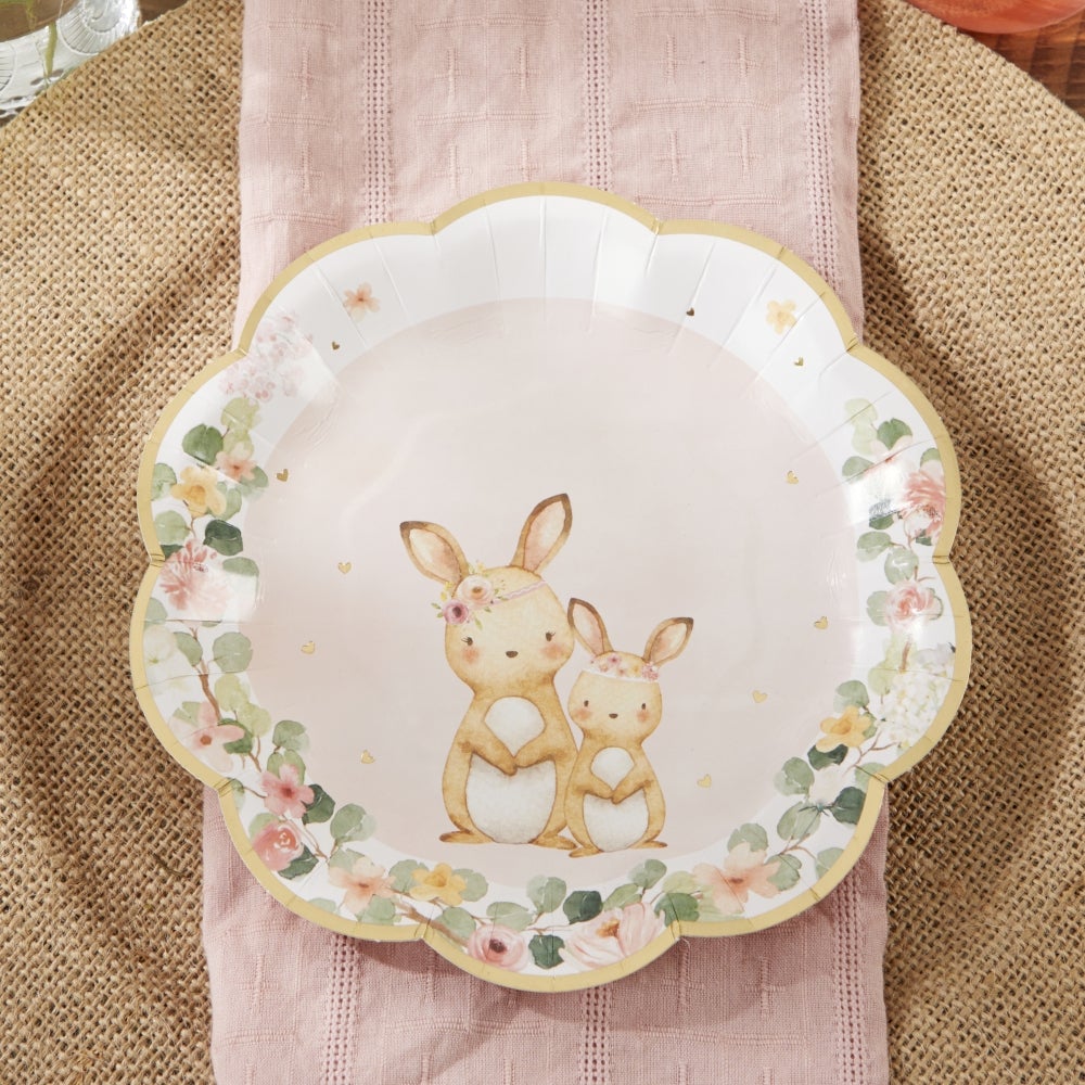 Floral Woodland Animals Dessert Plates 16ct | The Party Darling