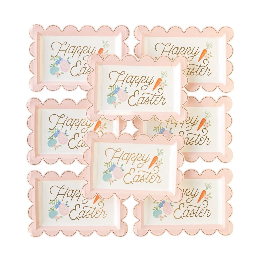 Pastel Easter Appetizer Plates 8ct | The Party Darling