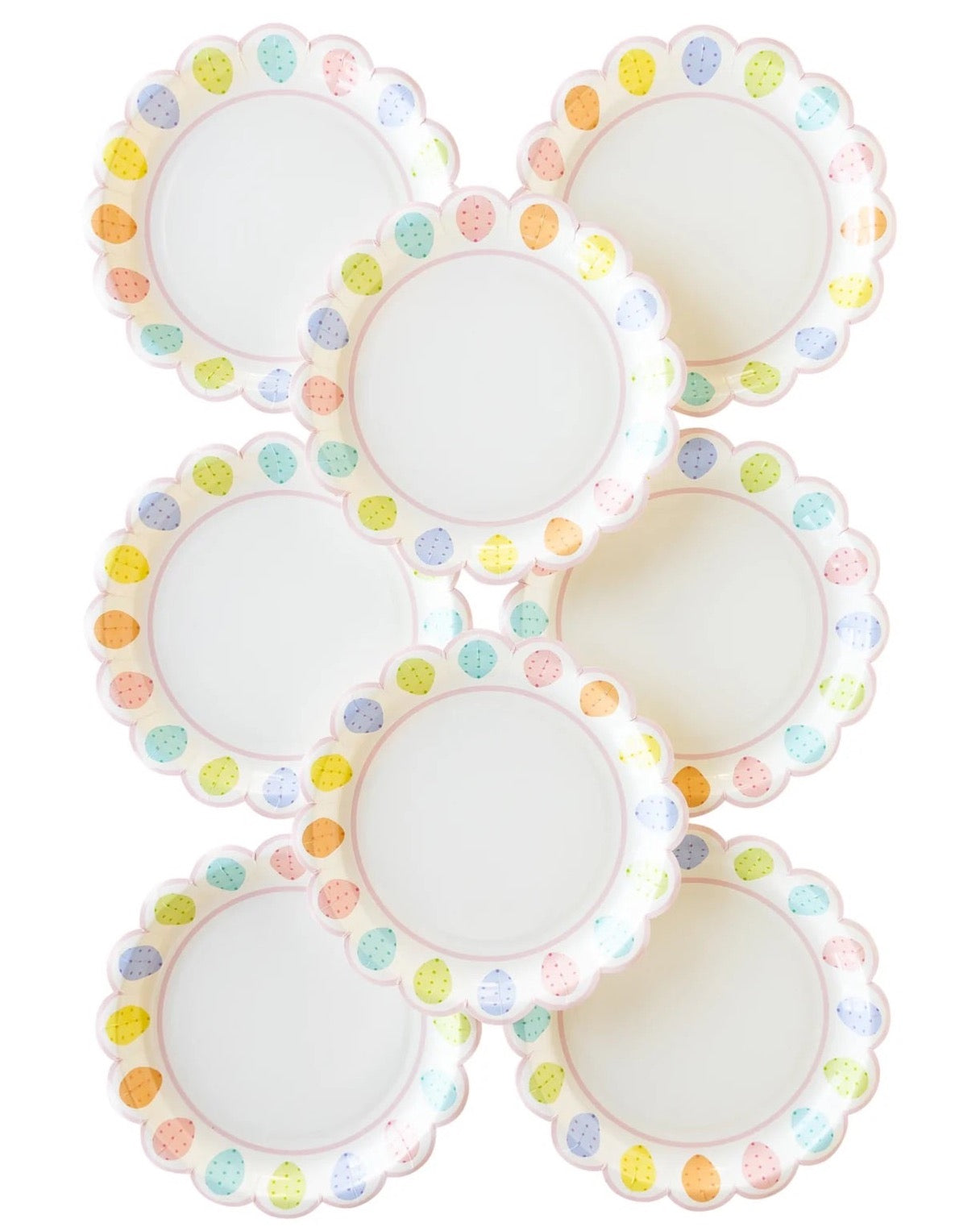 Pastel Speckled Egg Lunch Plates 8ct | The Party Darling