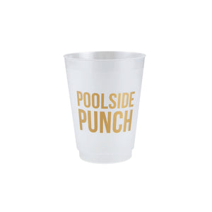 Poolside Punch Frosted Plastic Cups 8ct | The Party Darling