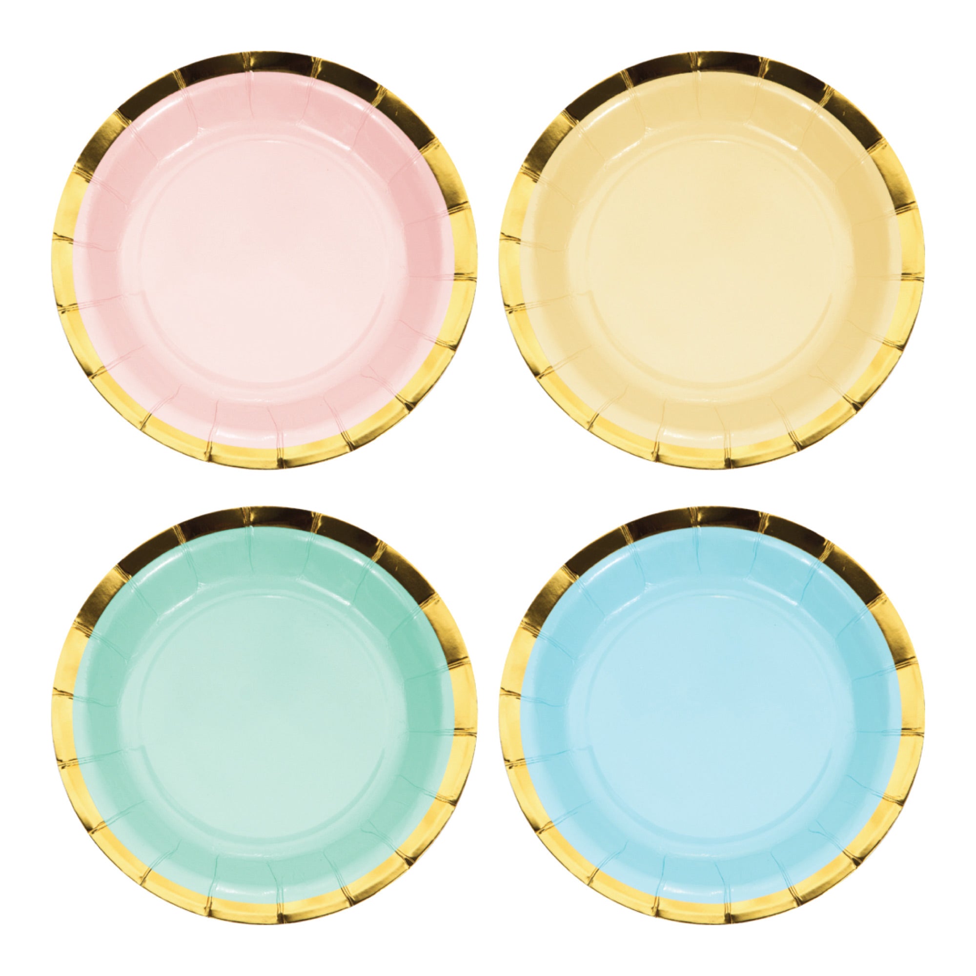 Pretty Pastel Dessert Plates 8ct | The Party Darling