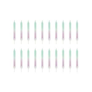 Purple & Blue Ombre Birthday Candles 20ct | The Party Darling