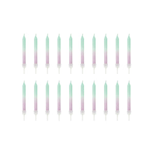 Purple & Blue Ombre Birthday Candles 20ct | The Party Darling