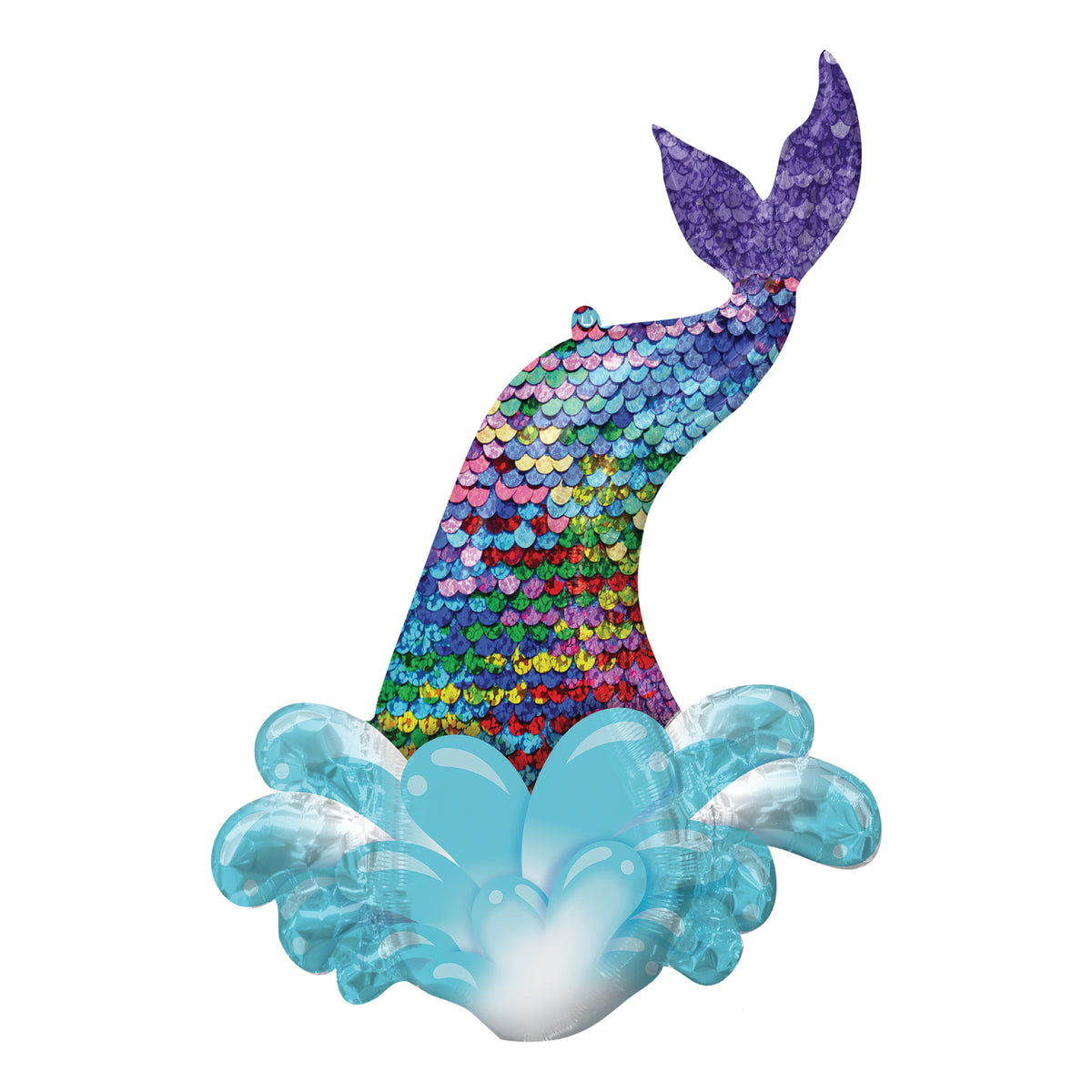 Rainbow Mermaid Tail Balloon 39" | The Party Darling