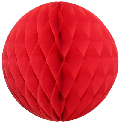Red Honeycomb Tissue Ball