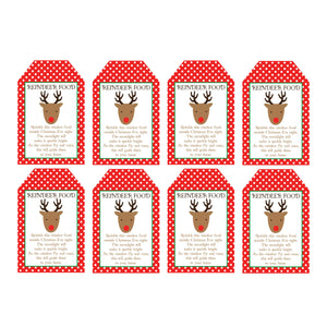 Reindeer Food Free Printable Tags | The Party Darling