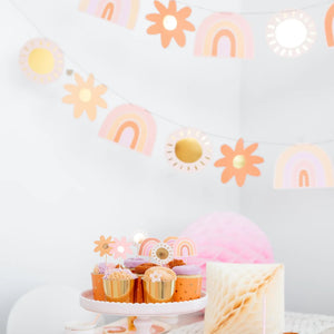 Retro Rainbow DIY Garland 20ft | The Party Darling