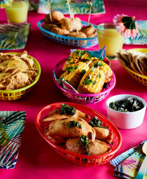 Multicolored Food Baskets 6ct - The Party Darling