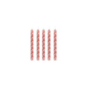 Rose Gold Spiral Birthday Candles 24ct | The Party Darling