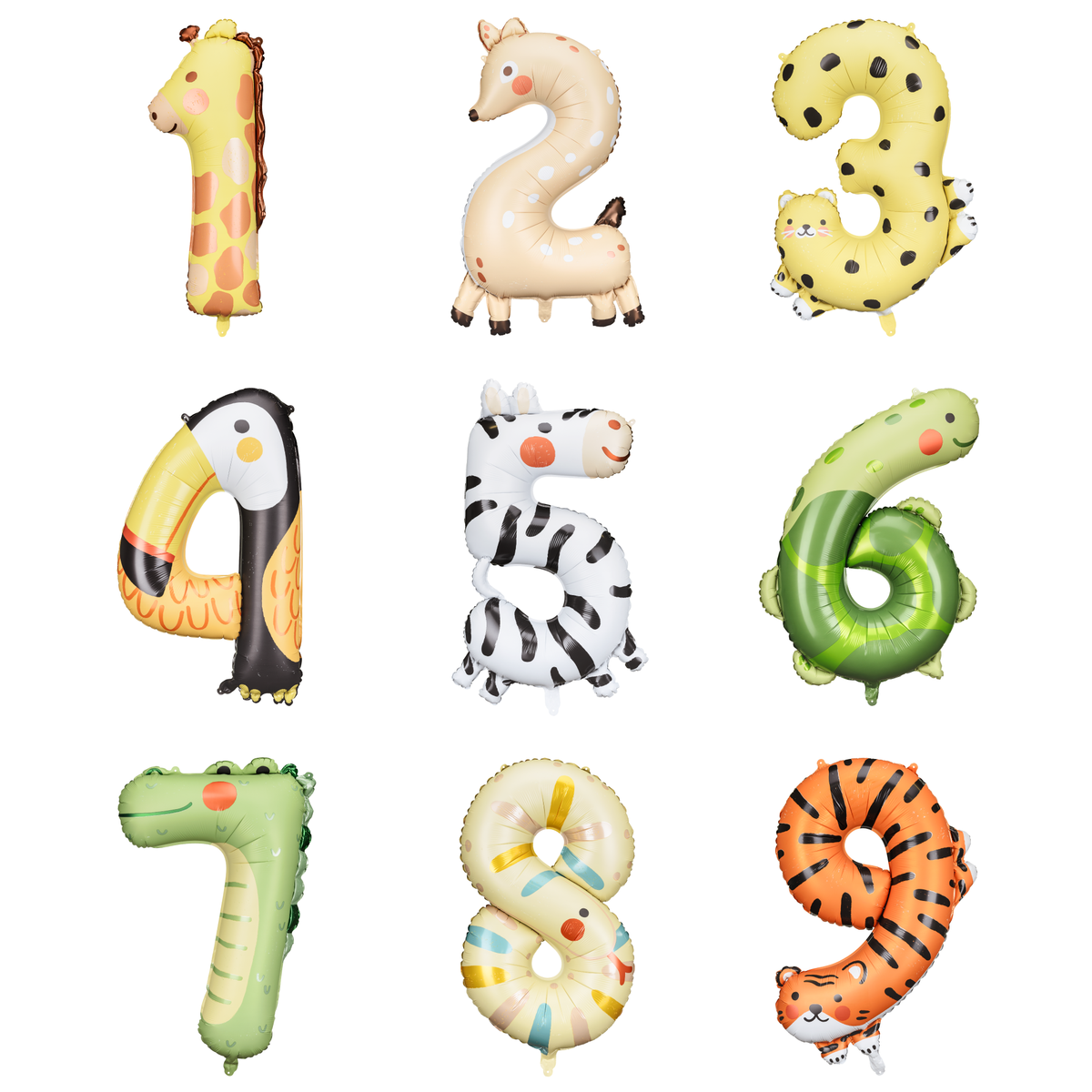 Giant Number Balloon Animals 1-9 | The Party Darling