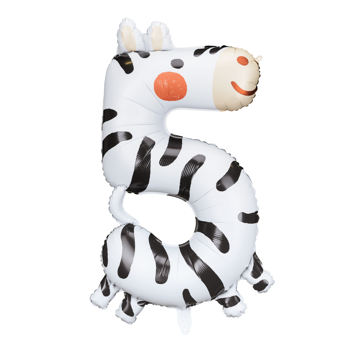 Giant Number Balloon Zebra 5 | The Party Darling