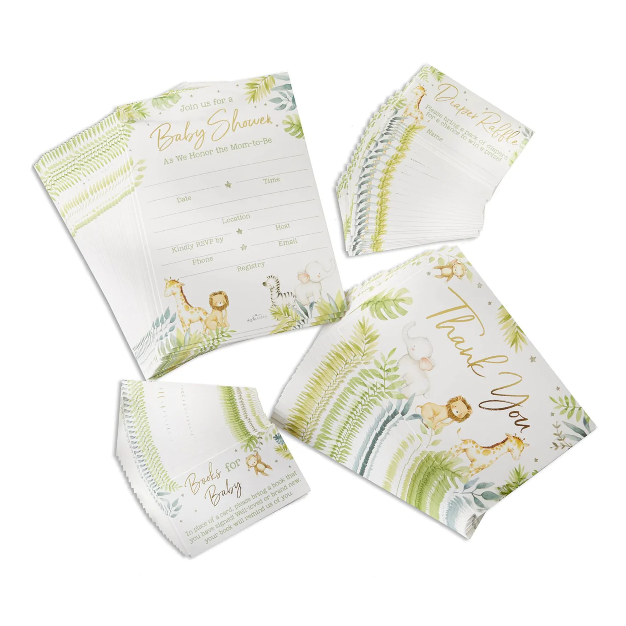Safari Baby Shower Invitation & Thank You Card Bundle | The Party Darling