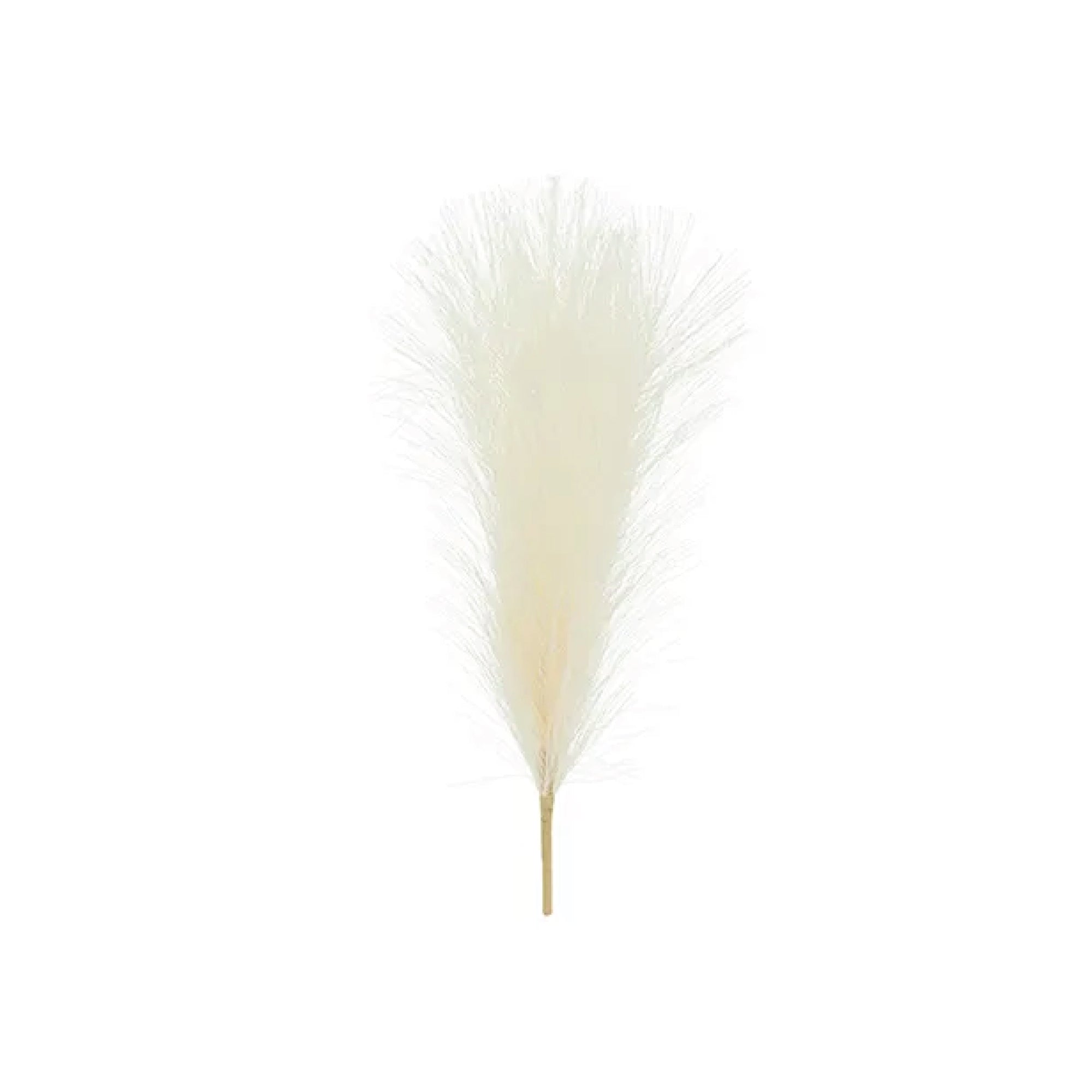 Cream Artificial Pampas Grass Stem 17.7in | The Party Darling