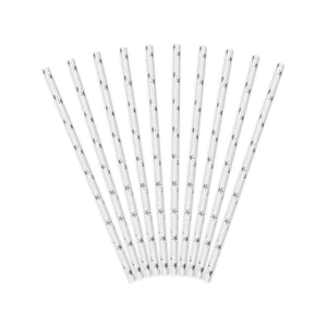 Silver Star Paper Straws