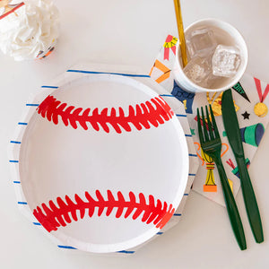 Baseball Dessert Plates 8ct | The Party Darling