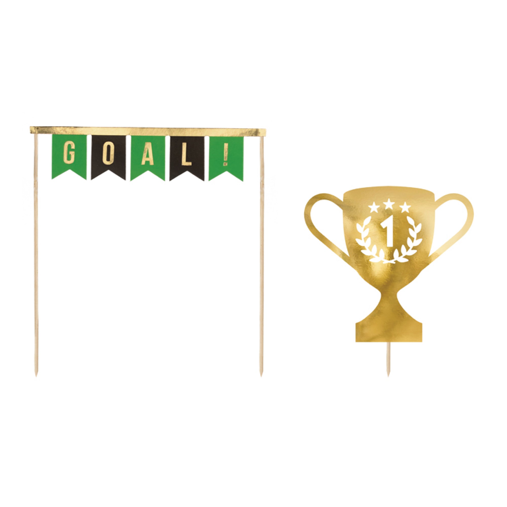 Soccer Party Cake Toppers 2ct | The Party Darling