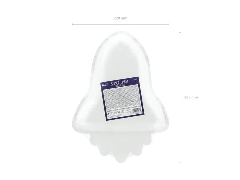 Space Rocket Lunch Plates 6ct - The Party Darling