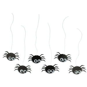 Spooky Spider Hanging Decorations 6ct | The Party Darling