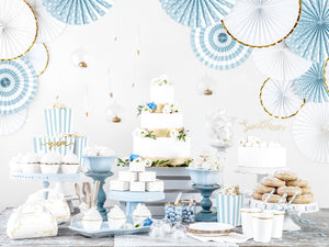 White Gold-Trimmed Scalloped Dessert Plates 6ct - The Party Darling