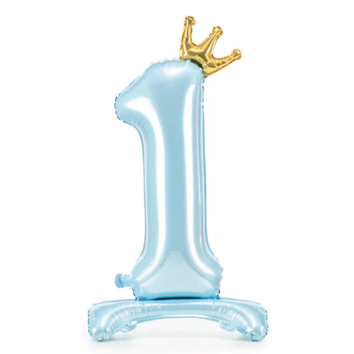 Standing Light Blue Number 1 Balloon 33in | The Party Darling