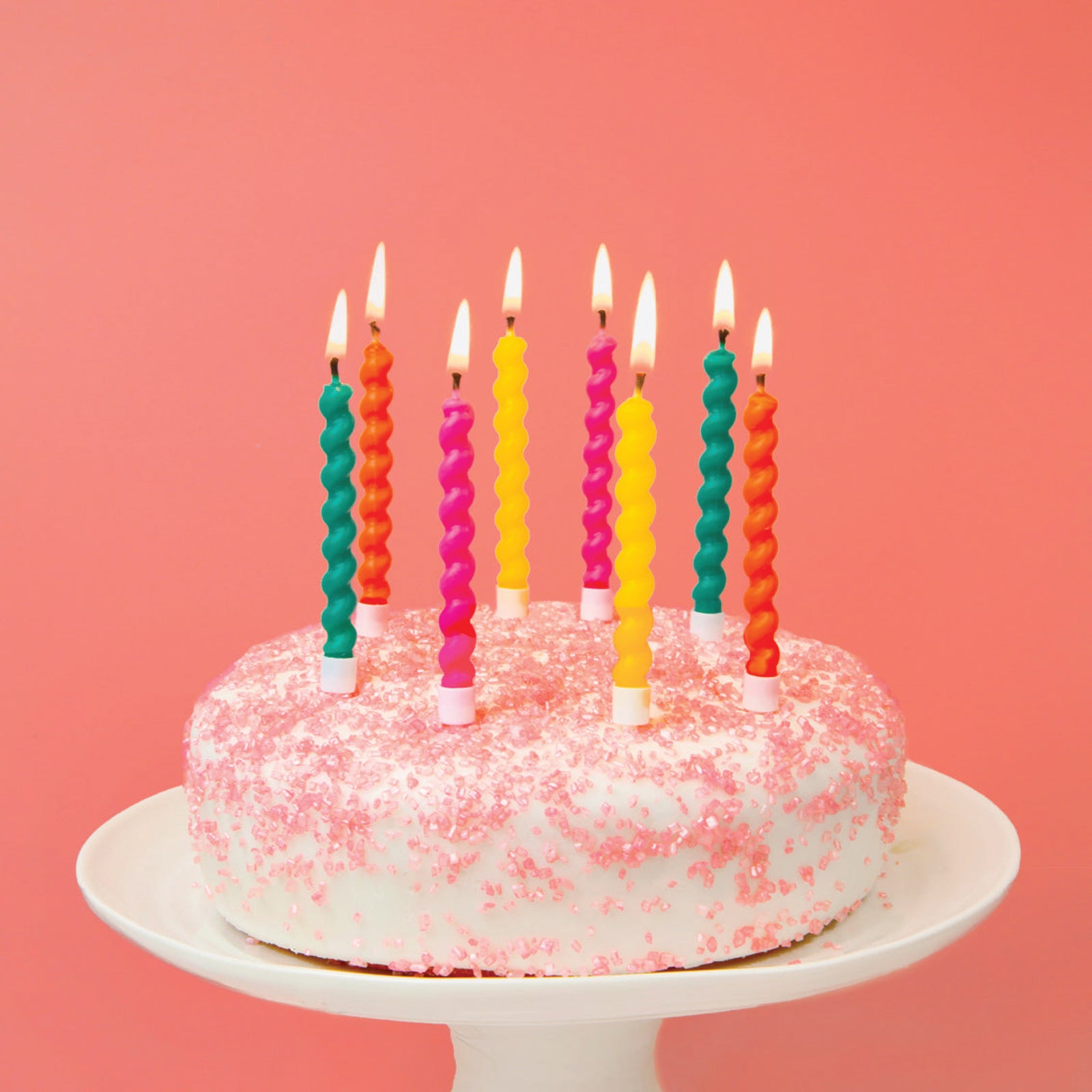 Twirl Multicolored Birthday Candles 8ct | The Party Darling