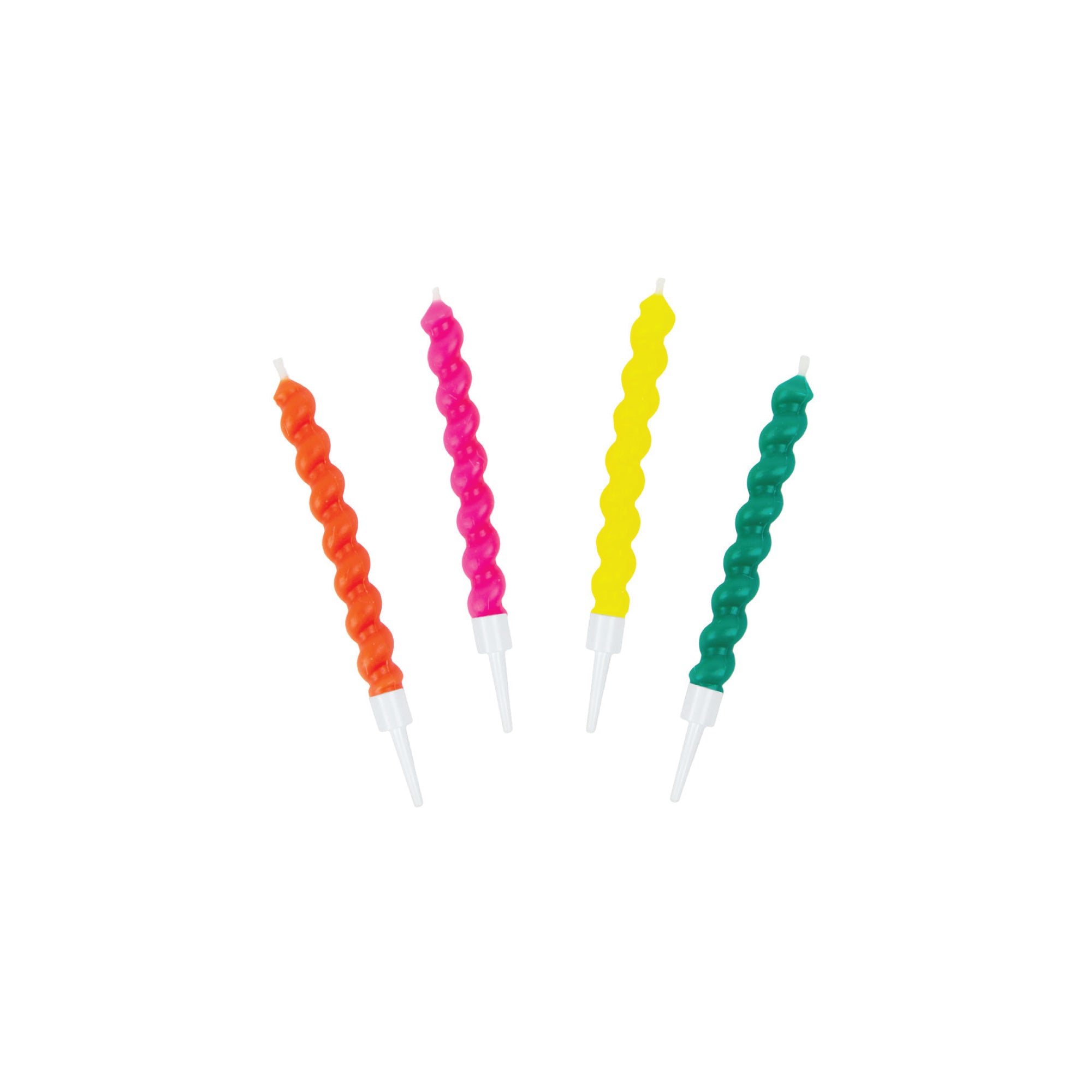 Twirl Multicolored Birthday Candles 8ct | The Party Darling