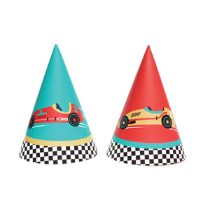 Vintage Race Car Party Hats 12ct | The Party Darling