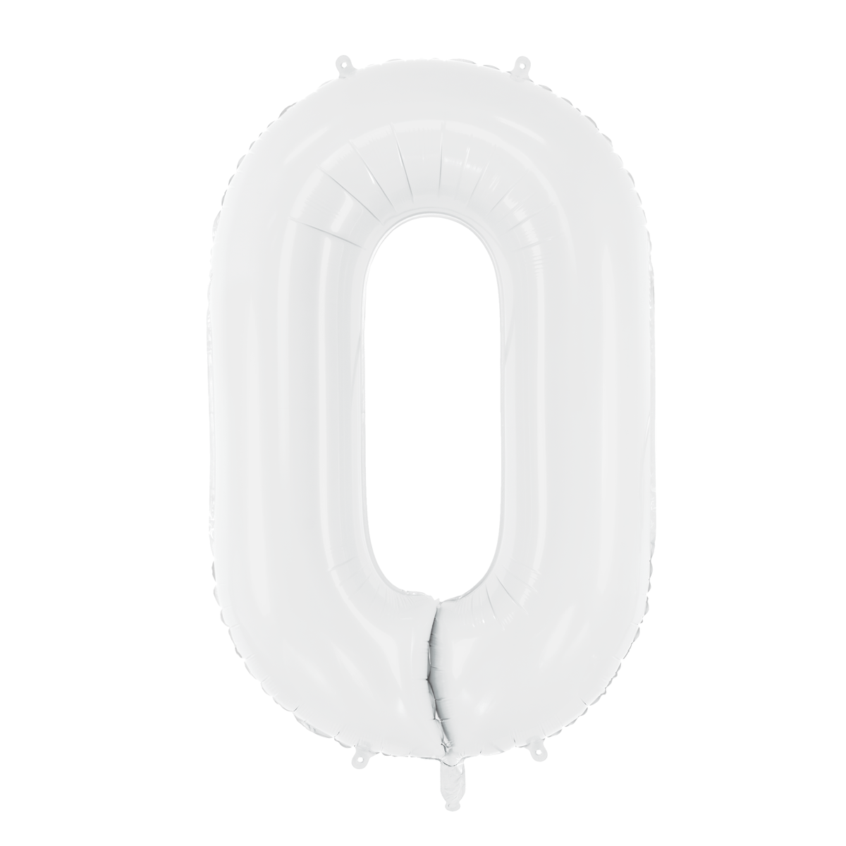 34" Giant White Number Balloon 0 | The Party Darling