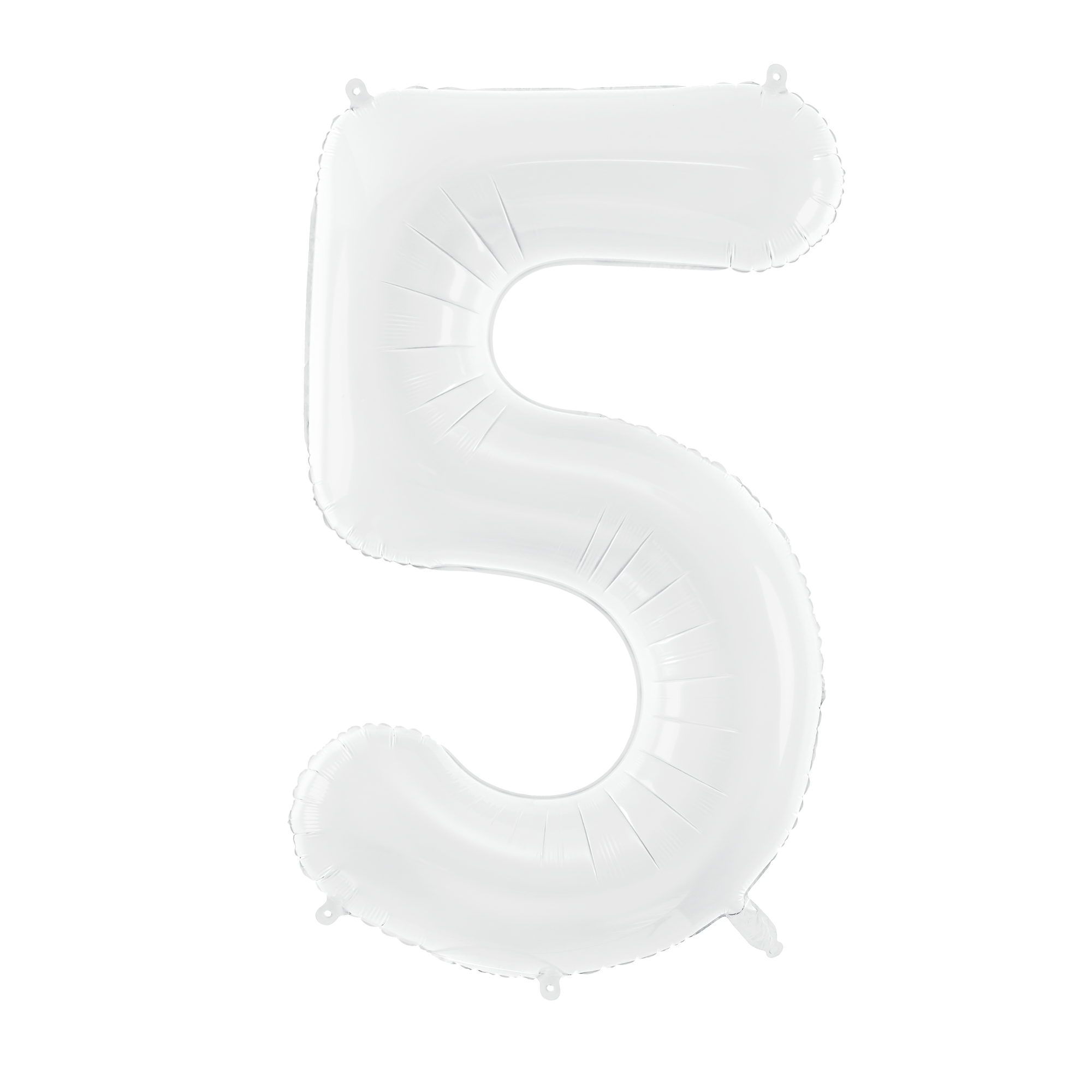 34" Giant White Number Balloon 5 | The Party Darling