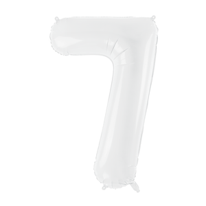 34" Giant White Number Balloon 7 | The Party Darling