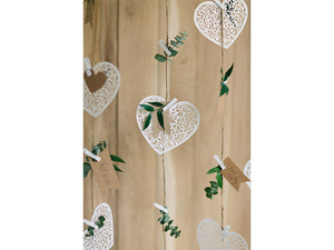 Medium White Heart Cutouts 10ct - The Party Darling
