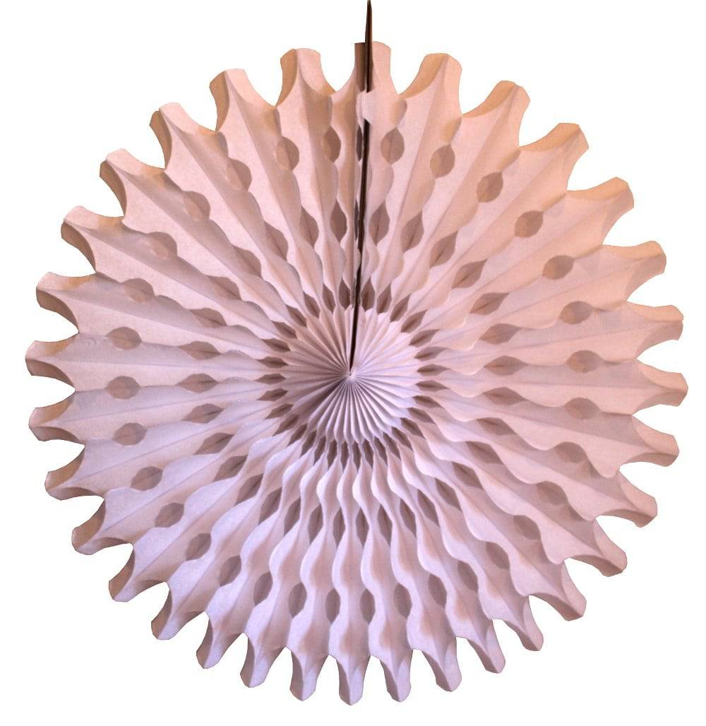 White Tissue Paper Fan 18" | The Party Darling