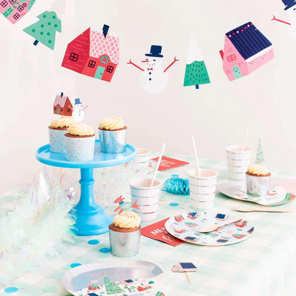Winter Wonderland Dessert Plates 8ct | The Party Darling