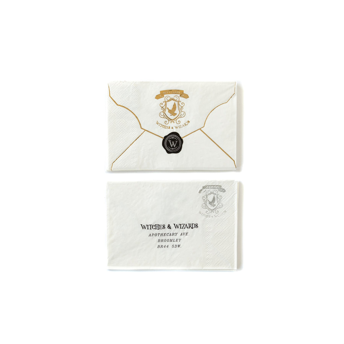 Spellbound Witches & Wizards Letter Napkins 18ct - The Party Darling