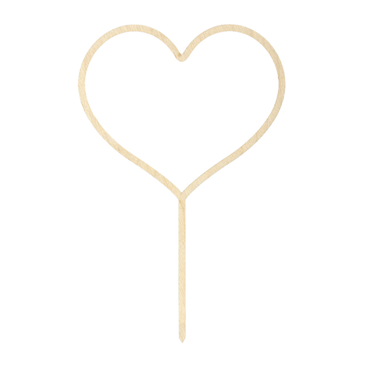 Wooden Heart Cake Topper - The Party Darling