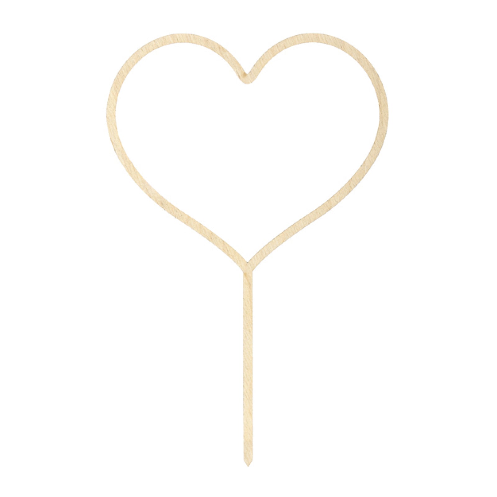 Wooden Heart Cake Topper - The Party Darling