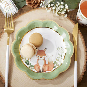 Woodland Baby Shower Dessert Plates 16ct - The Party Darling