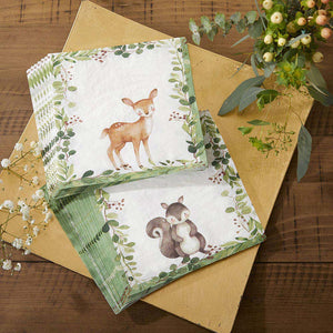 Woodland Baby Shower Lunch Napkins 30ct | The Party Darling