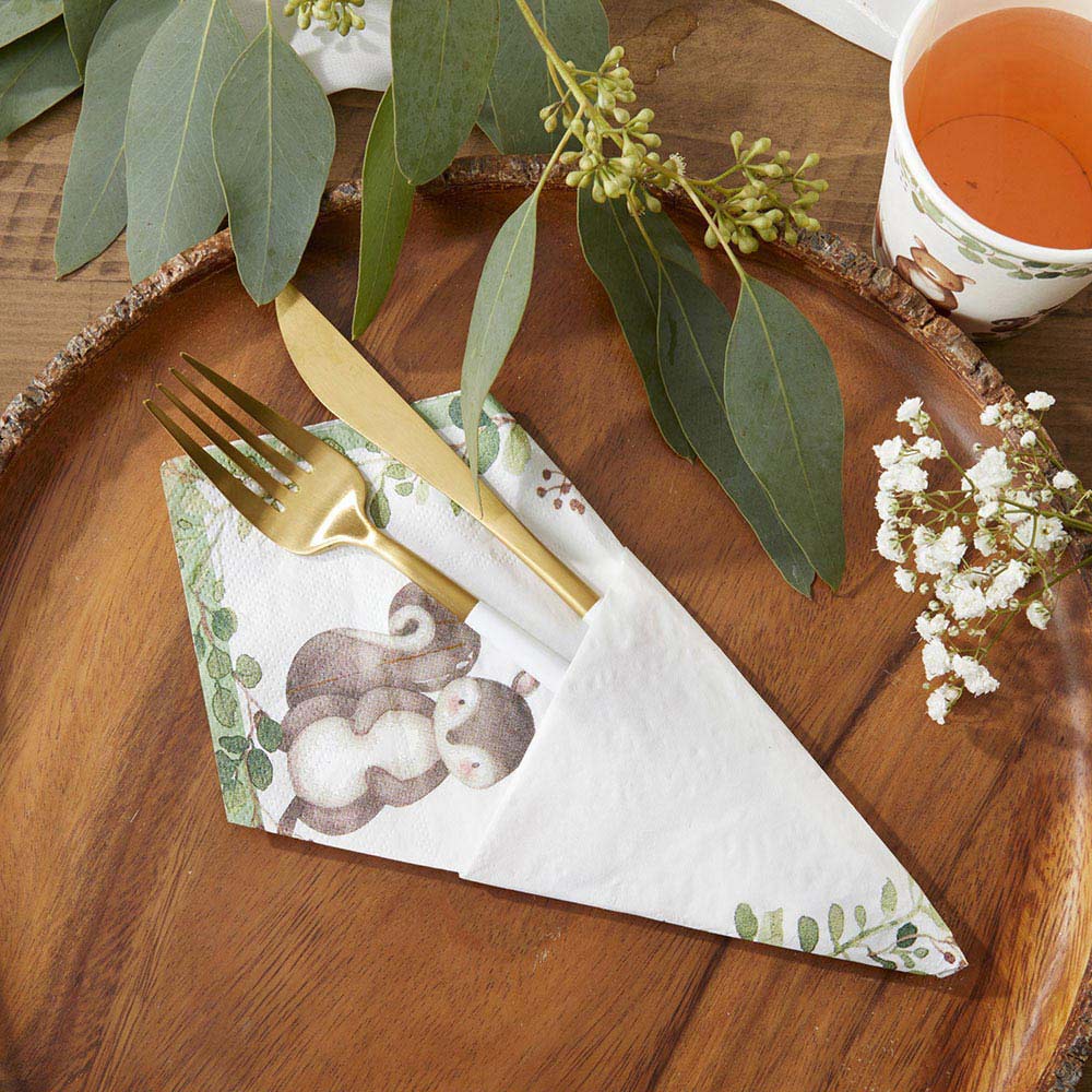 Woodland Baby Shower Lunch Napkins 30ct - The Party Darling