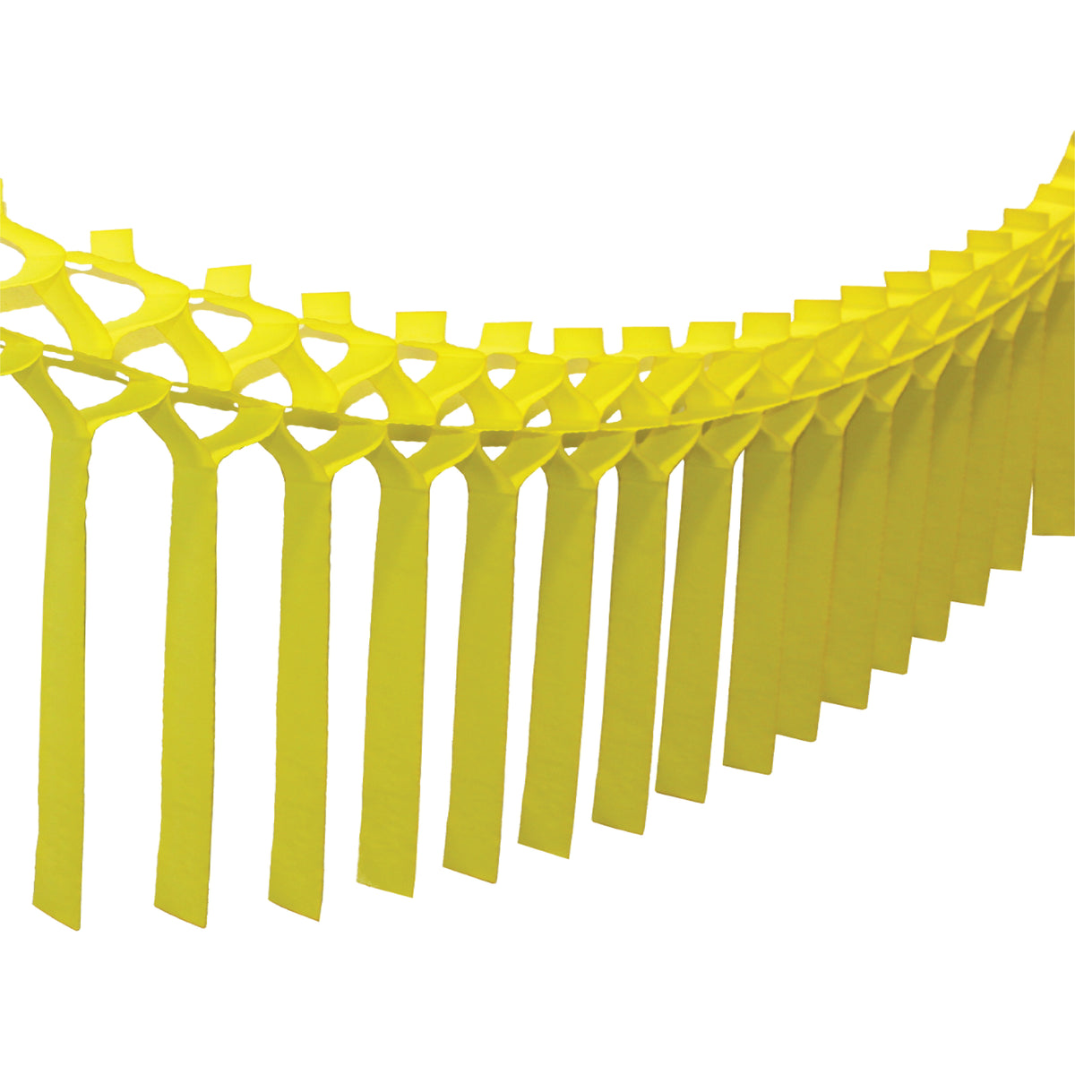 Yellow Tissue Paper Streamer Garland 12ft | The Party Darling